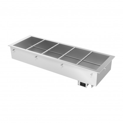 Bac bain-marie encastrable pour 5 GN 1/1